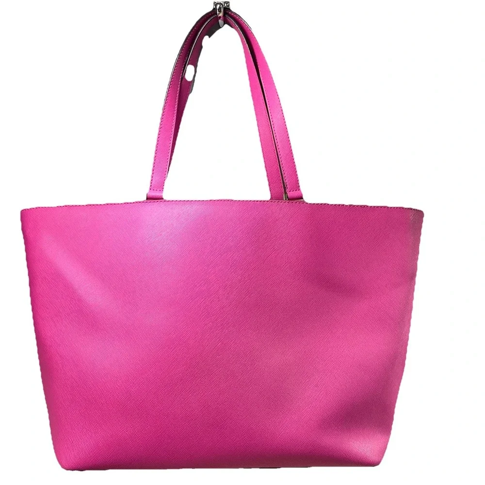 Kate Spade Handbag Hot Pink Satchel‎ Leather Tote Purse Shoulder bag 11x19x6